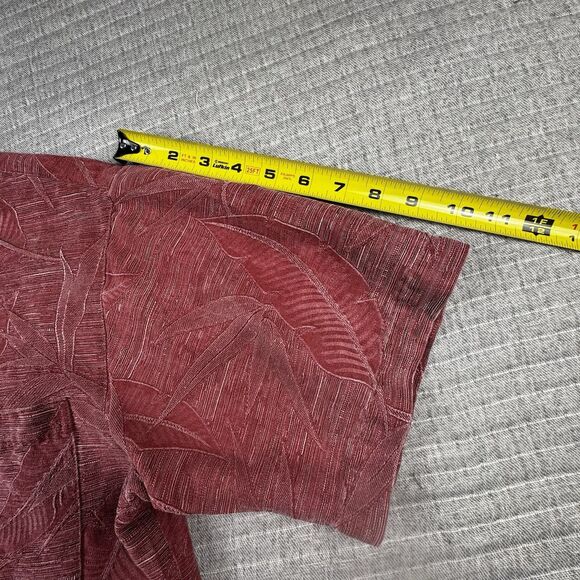 Lot of 3 Silk Beach Shirts Men M,M,L Floral SS Red Blue Beige Hawaiian Tropical - Picture 10 of 16